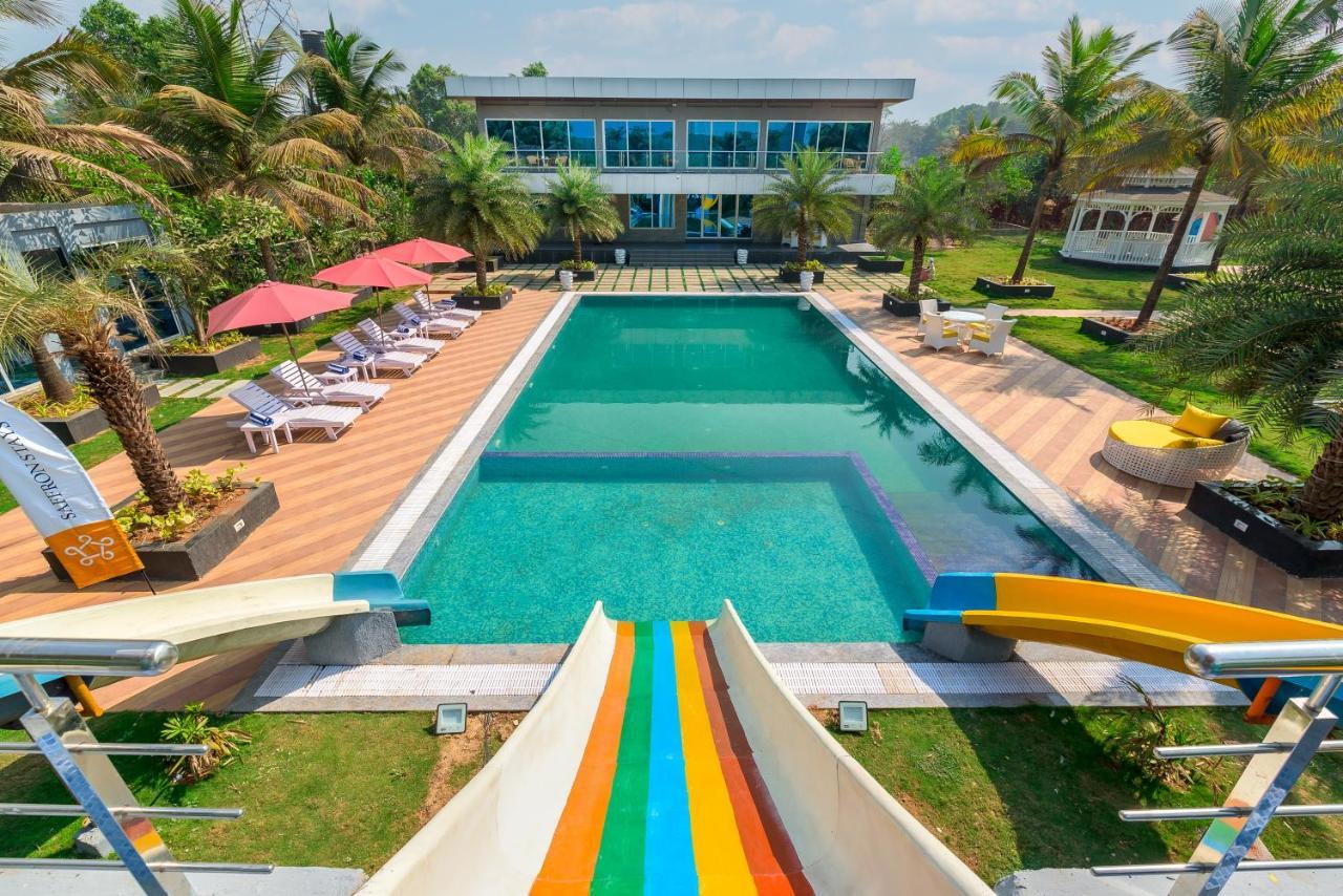 Saffronstays Palm Paradise, Kalyan Khadavli - Swimming Pool With Water Slides, Gazebo And Indoor Games Padghe Zewnętrze zdjęcie