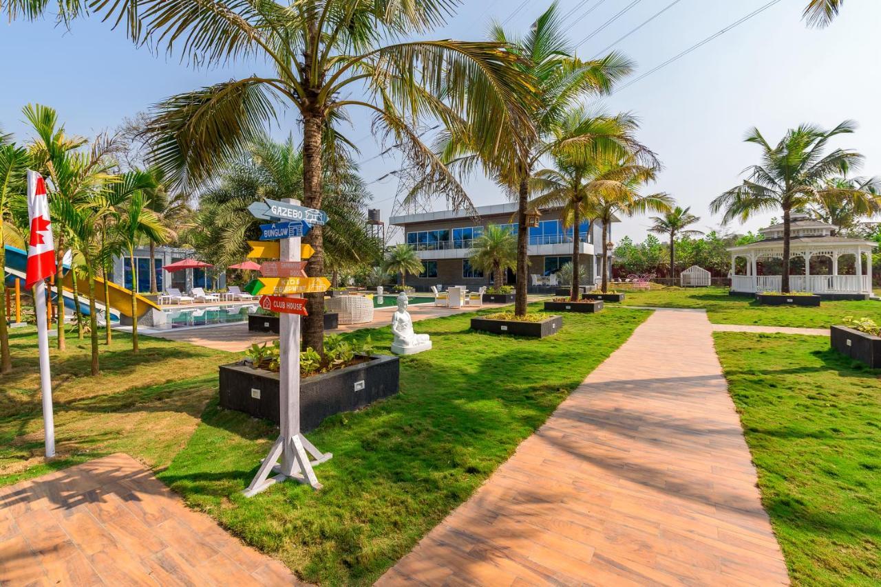 Saffronstays Palm Paradise, Kalyan Khadavli - Swimming Pool With Water Slides, Gazebo And Indoor Games Padghe Zewnętrze zdjęcie